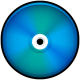 CD Colored Blue Icon 80x80 png